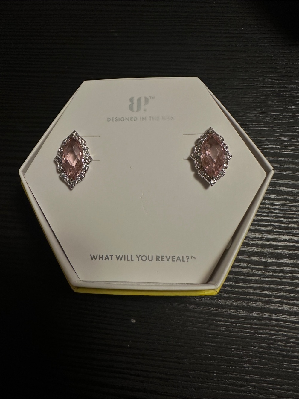 Bomb Party Original Earrings She’s Got That Boss Mindset on Rhodium Plating